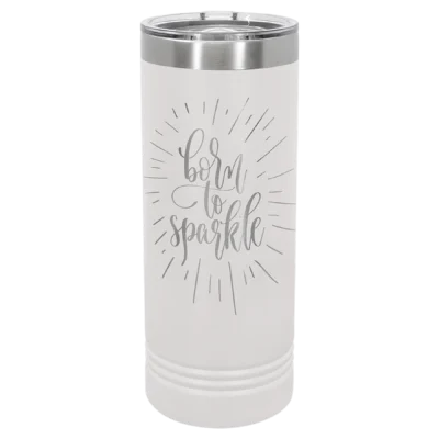 22 oz. Polar Camel Skinny Tumbler - White