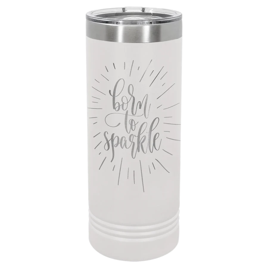 22 oz. Polar Camel Skinny Tumbler - White