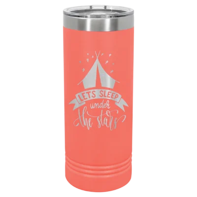 22 oz. Polar Camel Skinny Tumbler - Coral