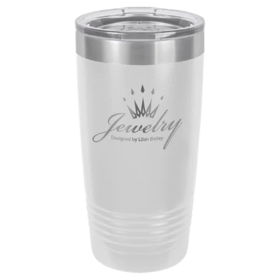 20 oz. Polar Camel Ringneck Tumbler - White