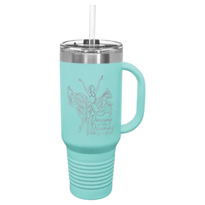 40 oz. Polar Camel Travel Mug With Straw - Teal