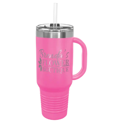 40 oz. Polar Camel Travel Mug With Straw - Pink