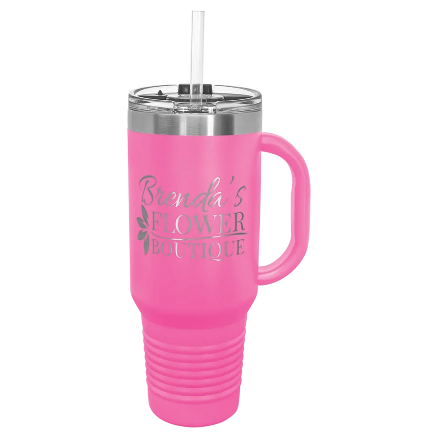 40 oz. Polar Camel Travel Mug With Straw - Pink
