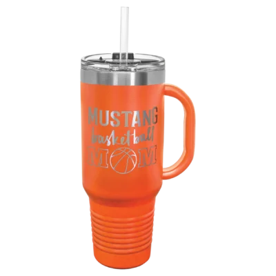 40 oz. Polar Camel Travel Mug With Straw - Orange