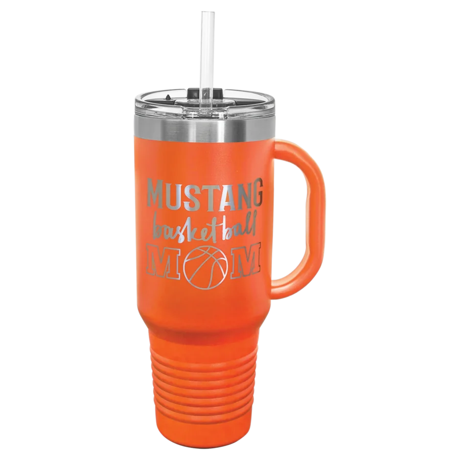 40 oz. Polar Camel Travel Mug With Straw - Orange