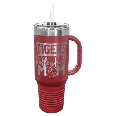 40 oz. Polar Camel Travel Mug With Straw - Maroon
