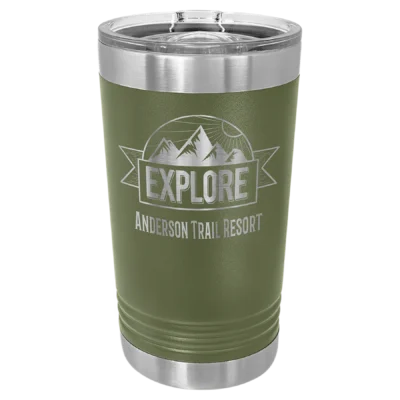 16 oz. Polar Camel Pint - Olive Green