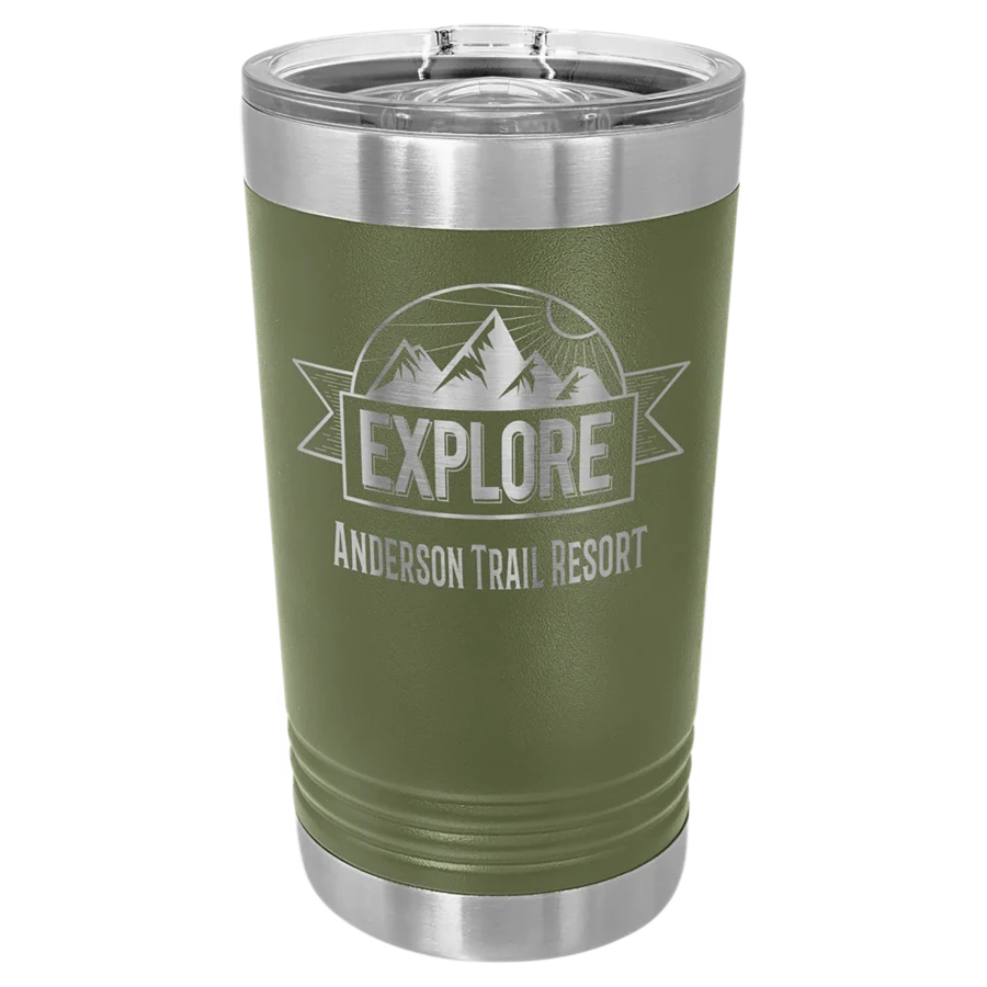 16 oz. Polar Camel Pint - Olive Green