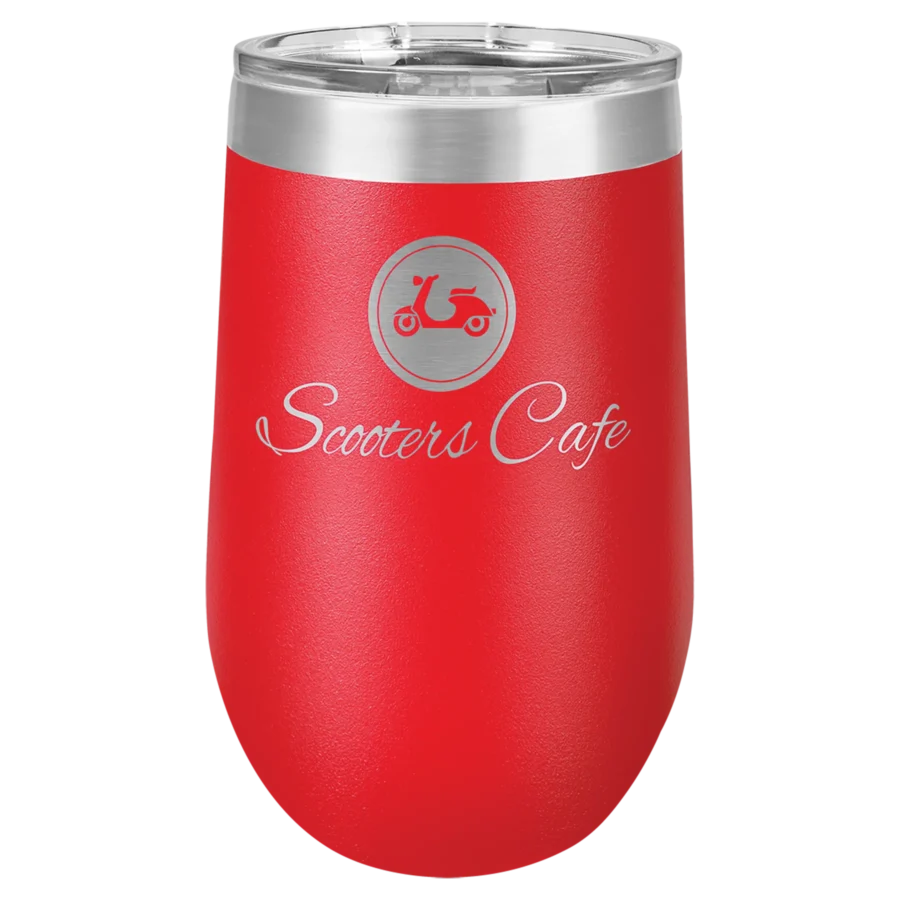 16 oz. Polar Camel Stemless Wine Tumbler - Red