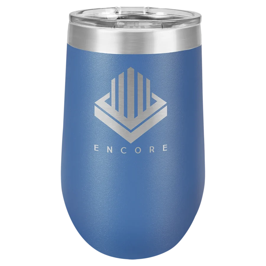 16 oz. Polar Camel Stemless Wine Tumbler - Royal Blue