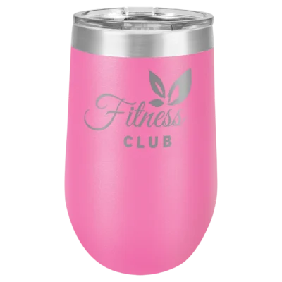 16 oz. Polar Camel Stemless Wine Tumbler - Pink