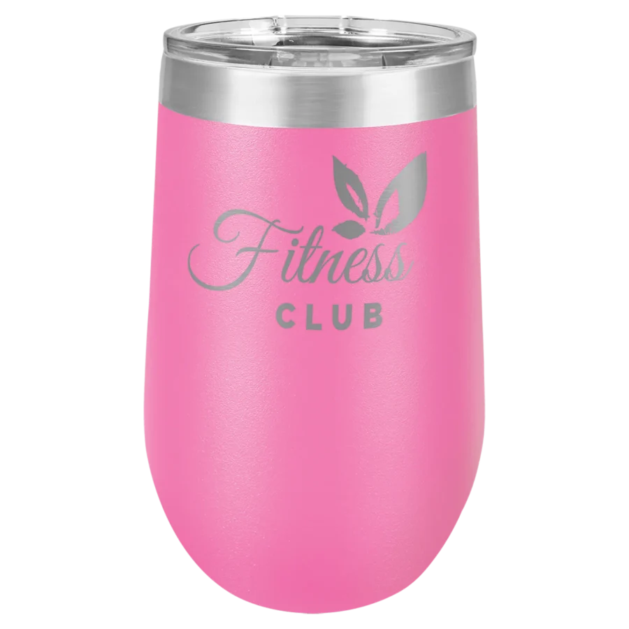 16 oz. Polar Camel Stemless Wine Tumbler - Pink