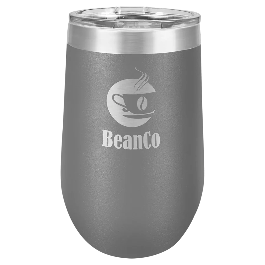 16 oz. Polar Camel Stemless Wine Tumbler - Gray