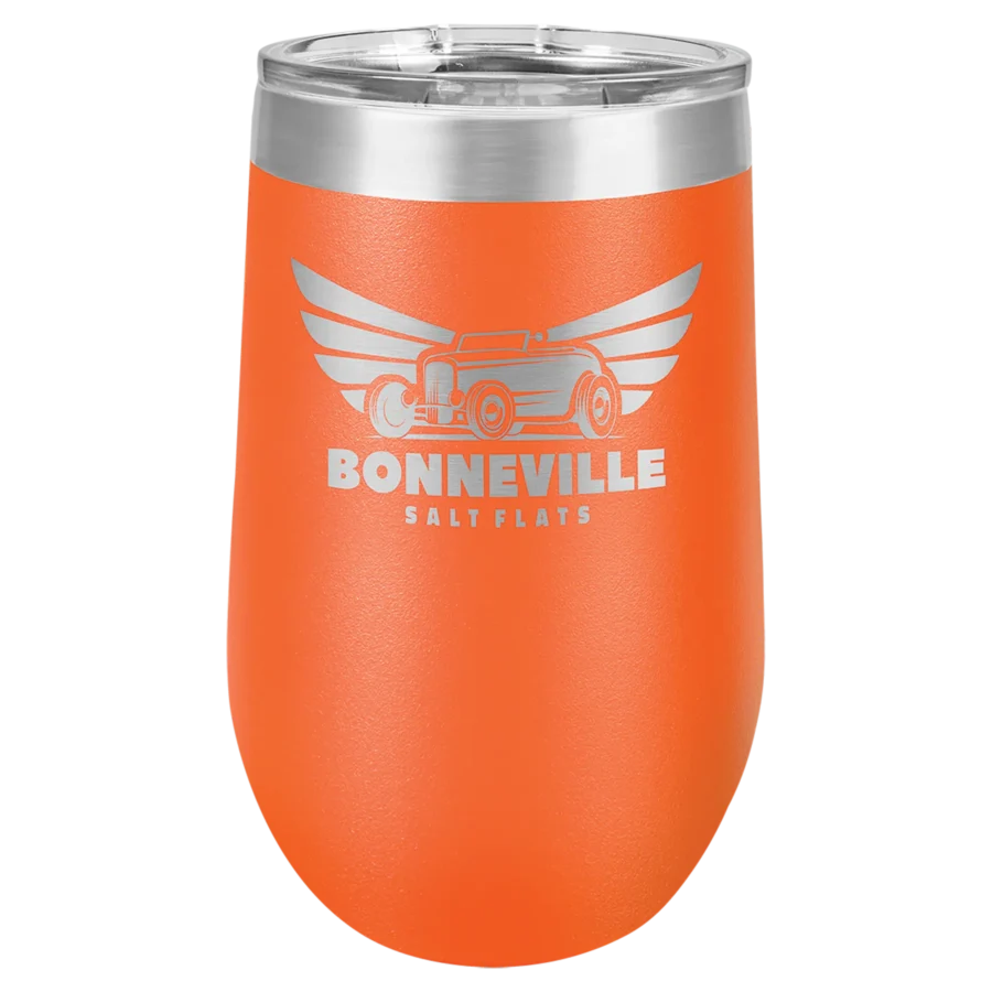 16 oz. Polar Camel Stemless Wine Tumbler - Orange