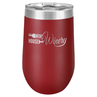 16 oz. Polar Camel Stemless Wine Tumbler - Maroon