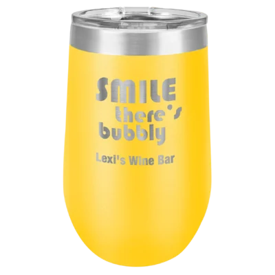 16 oz. Polar Camel Stemless Wine Tumbler - Yellow