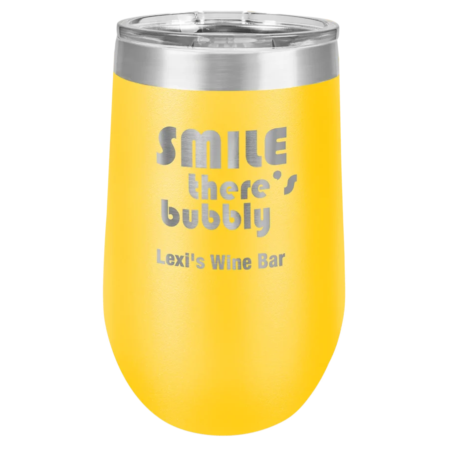 16 oz. Polar Camel Stemless Wine Tumbler - Yellow