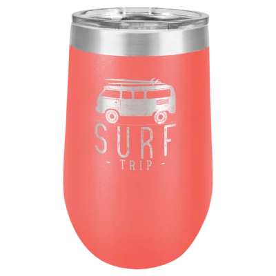 16 oz. Polar Camel Stemless Wine Tumbler - Coral