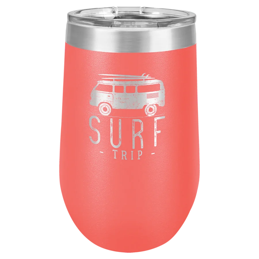 16 oz. Polar Camel Stemless Wine Tumbler - Coral