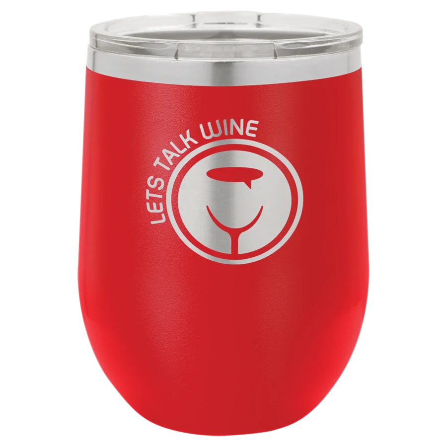 12 oz. Polar Camel Stemless Wine Tumbler - Red