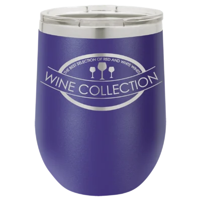 12 oz. Polar Camel Stemless Wine Tumbler - Purple