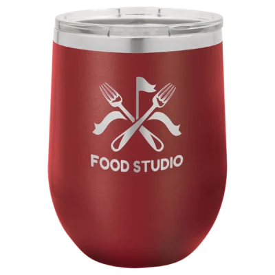 12 oz. Polar Camel Stemless Wine Tumbler - Maroon