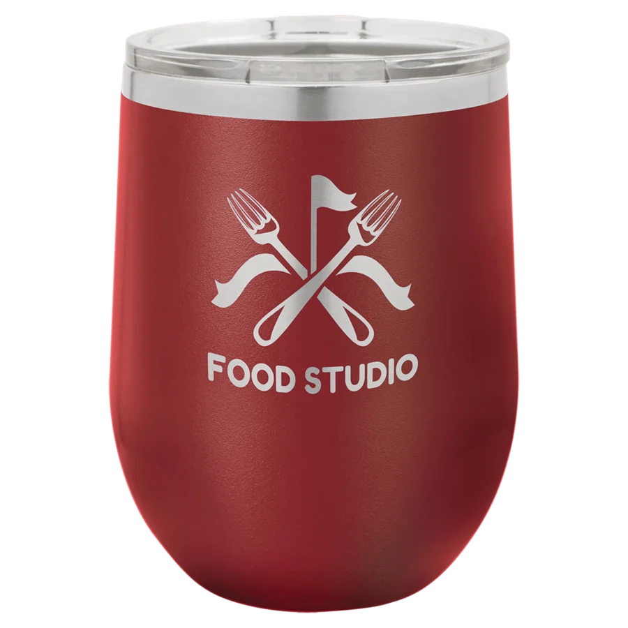 12 oz. Polar Camel Stemless Wine Tumbler - Maroon