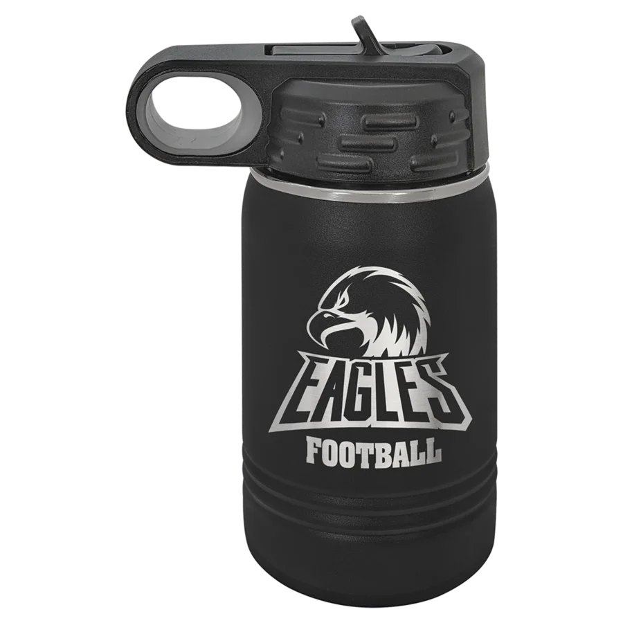 12 oz. Polar Camel Kids Water Bottle - Black