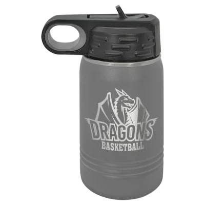 12 oz. Polar Camel Kids Water Bottle - Gray