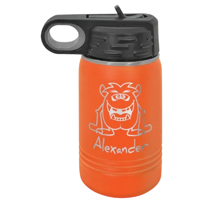 12 oz. Polar Camel Kids Water Bottle - Orange