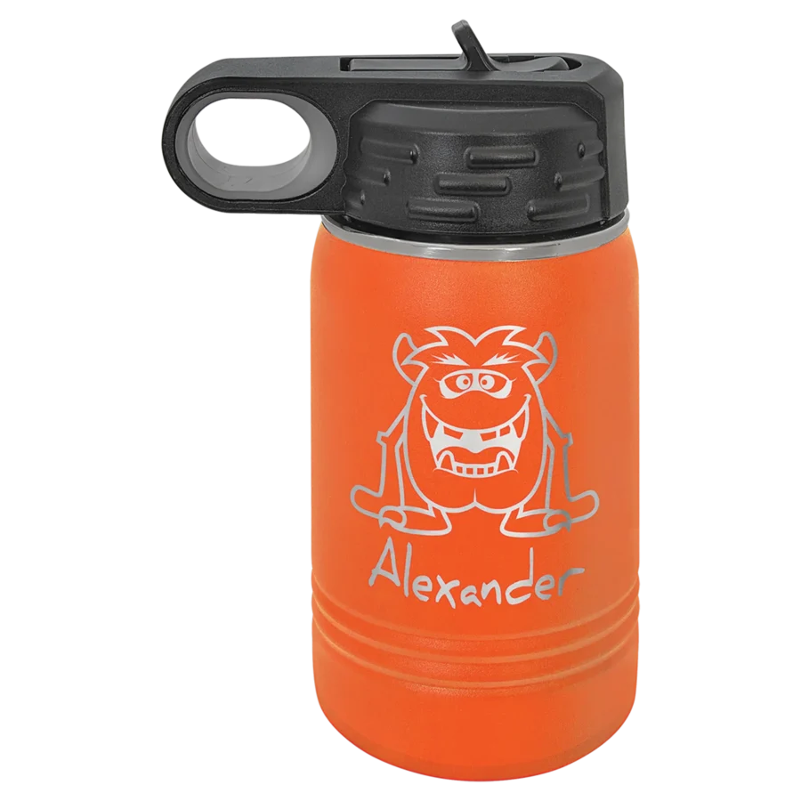 12 oz. Polar Camel Kids Water Bottle - Orange