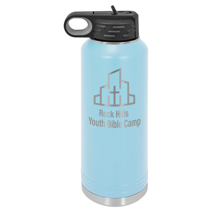 40 oz. Polar Camel Water Bottle - Light Blue